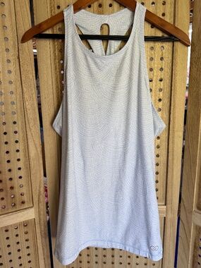 Calia by Carrie Underwood Tank Top Large Blue Pattern Athletic